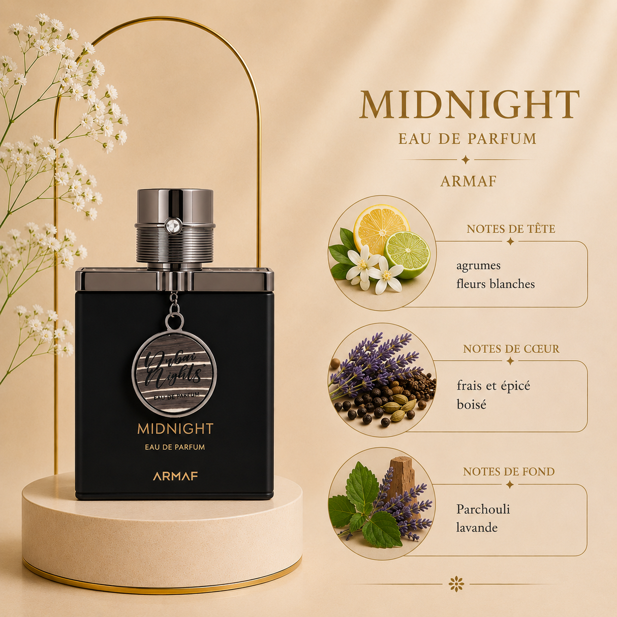 Midnight - Eau de parfum 100ml | Armaf