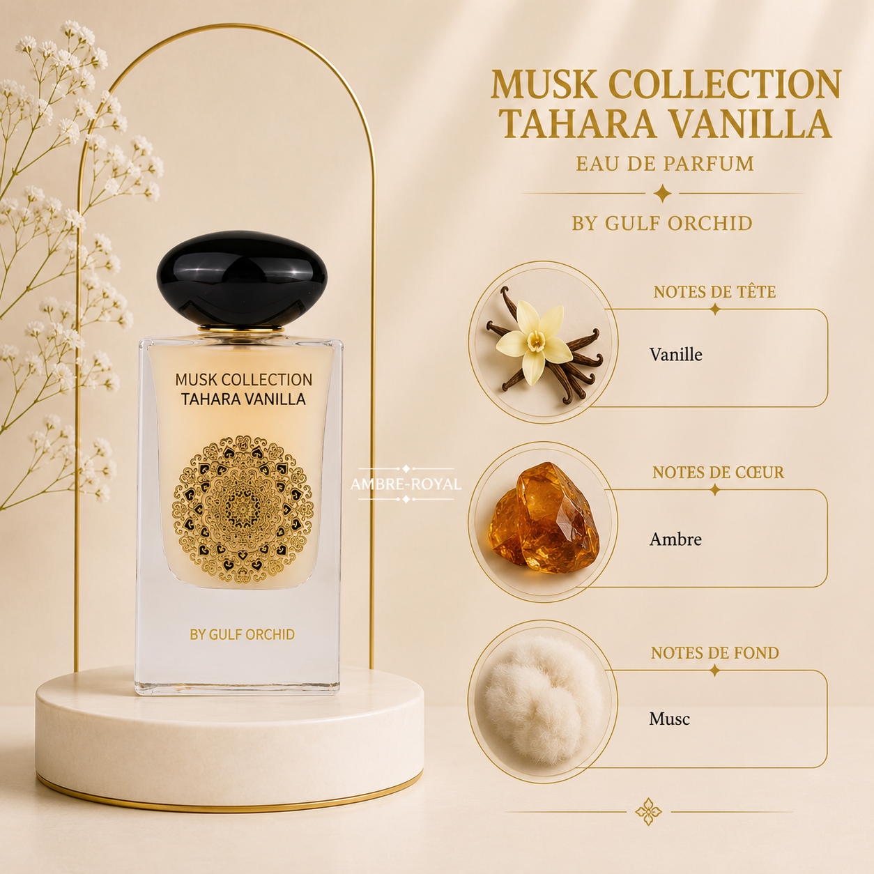 Musc Collection Tahara Vanille - Eau de parfum 60ml | Gulf Orchid
