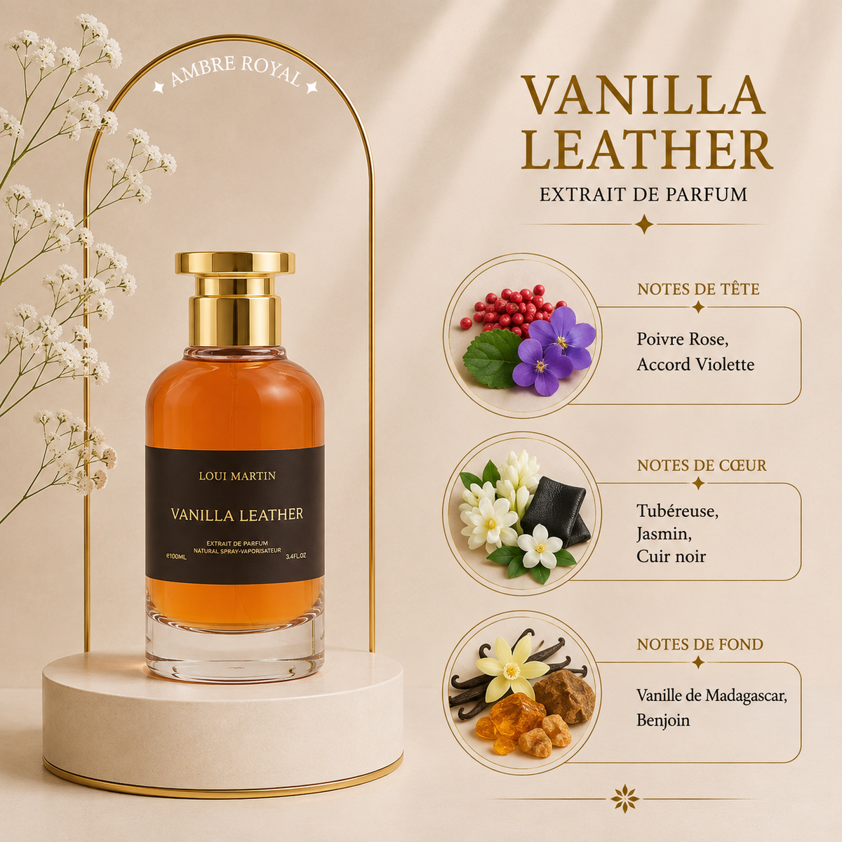Vanilla Leather – Extrait de Parfum 100 ml | Loui Martin