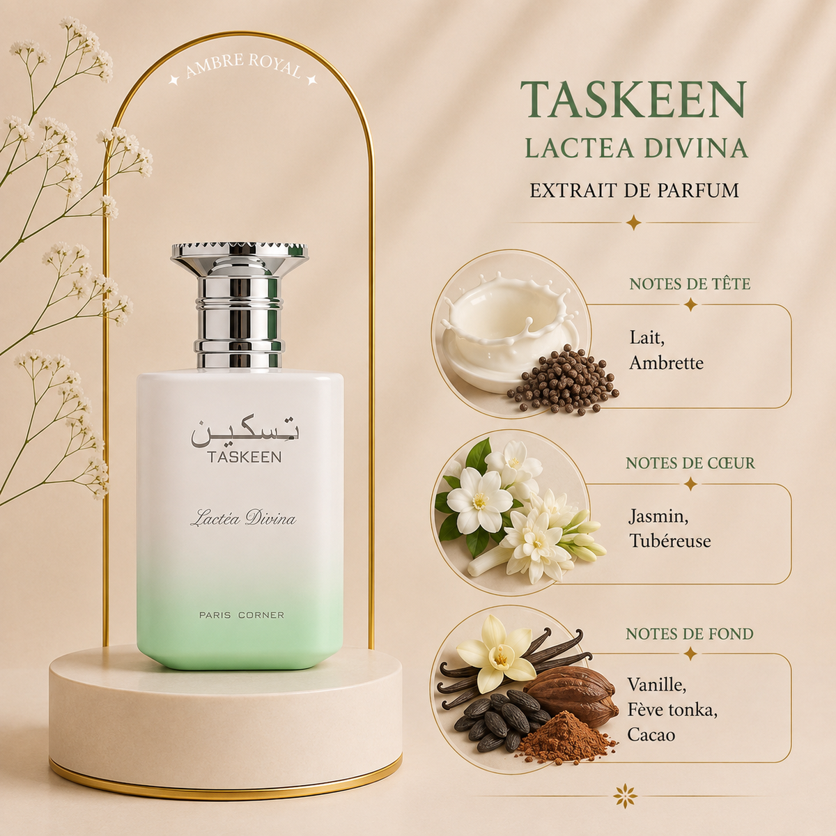 Taskeen Lactea Divina – Extrait de Parfum | Paris Corner
